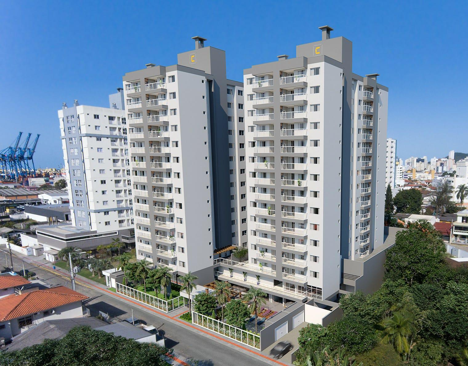 Apartamento Lançamento em São João - Itajaí - Santa Catarina - LOTISA GARDEN PLAZA RESIDENCIAL